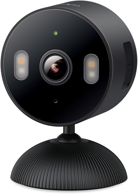Tapo 1080P Indoor/Outdoor Security Camera, C104, Hybridcam Black | Free Person/Motion/Baby Cry Detection, Color Night Vision, IP65 Weatherproof, Sd/Cloud Storage, Works W/Alexa & Google Home