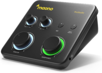 PS22 Lite USB Audio Interface for PC for Guitar & Vocals Streaming | Low-Noise Preamp, 24-Bit/192Khz, Loopback, ASIO Driver, Routing Software, for Home Studio, DAW Recording, OBS, Creators