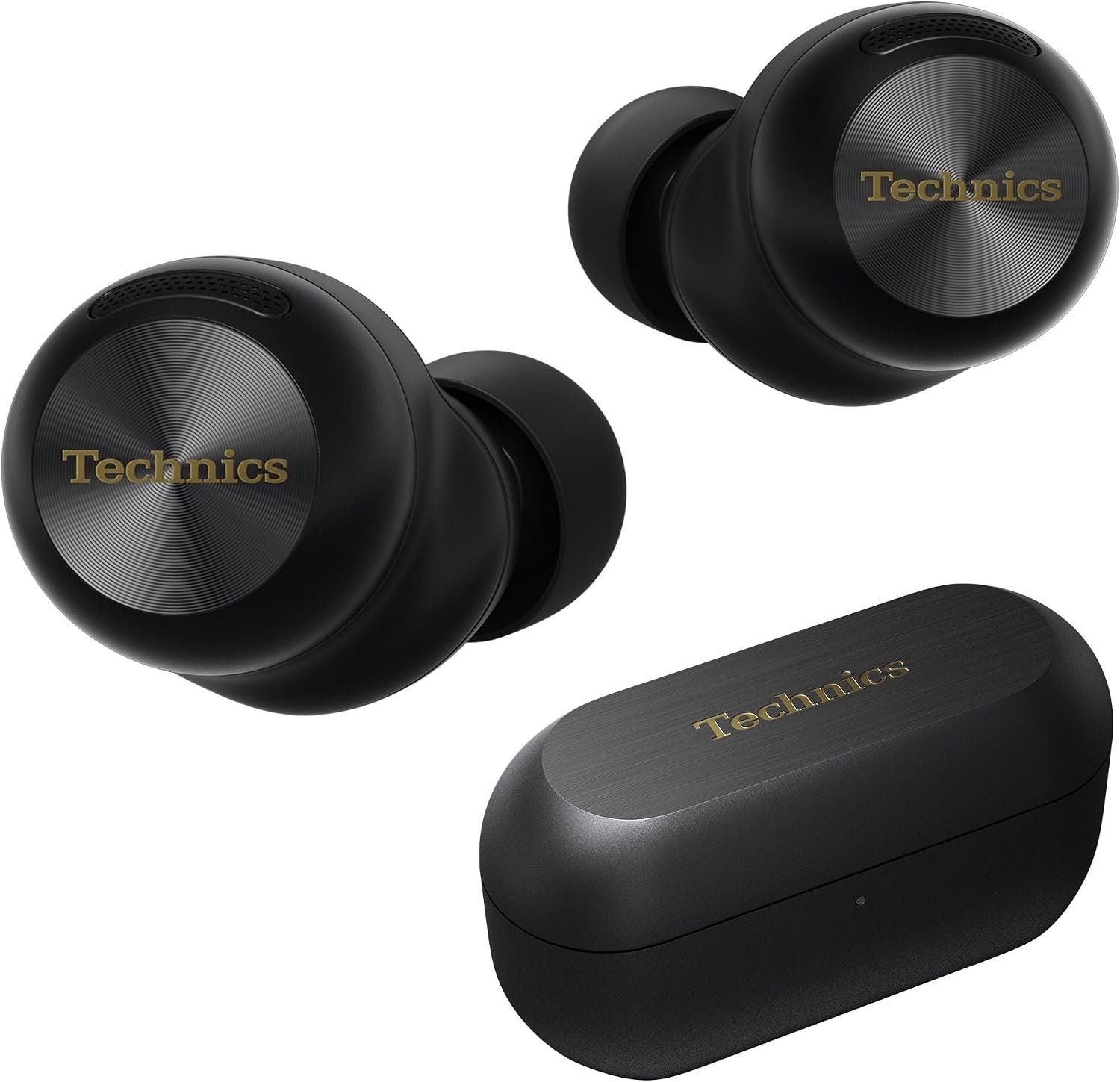 Technics Reference Class Hi-Fi Wireless Ear Buds, Dolby Atmos with Head Tracking, Adaptive Noise Cancelling, 3 Device Multipoint, 10-Hr Battery, Wireless Charging, Improved Fit, Eah-Az100-K(Black) | Head Tracking, Adaptive Noise-Canceling, 3 Device Multipoint, 10-Hr, Improved Fit, EAH-AZ100-K