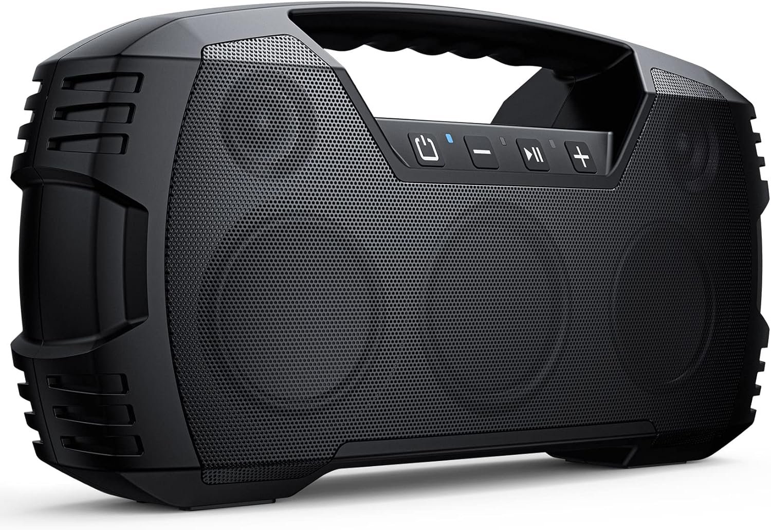 Outdoor Bluetooth Speaker, IPX7 Waterproof, 90W Peak, 32H, Black | Floating Design, Deep Bass, TWS Stereo, Portable Handle, Rugged Build for Pool Days, Beach Trips, Kayaking, and Hiking