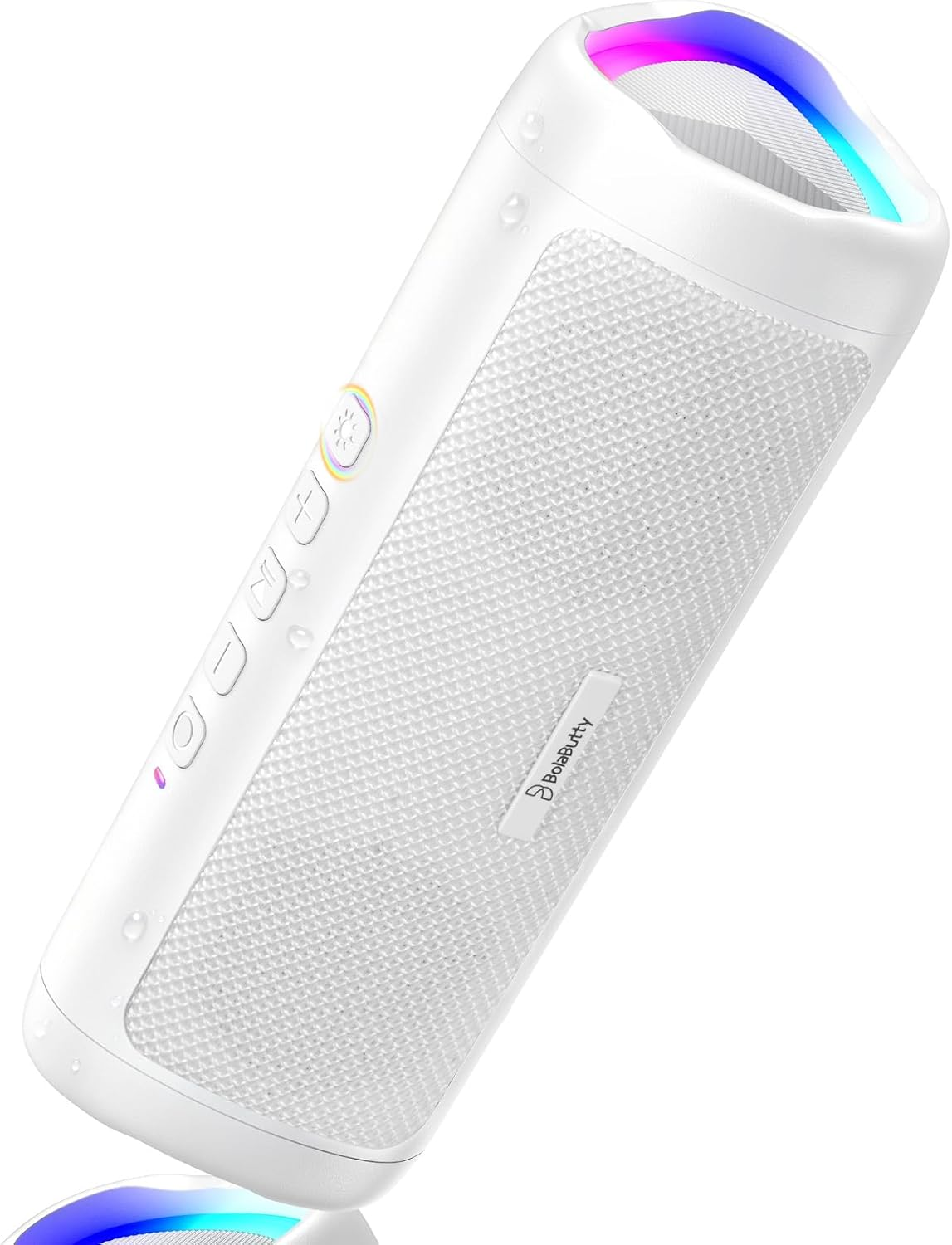 Bluetooth Speaker, 20W HD Sound, Portable Wireless, IPX5 Waterproof, up to 24H Playtime, TWS Pairing, for Home/Party/Outdoor/Camping/Beach Essentials, Electronic Gadgets, Birthday Gift (White)