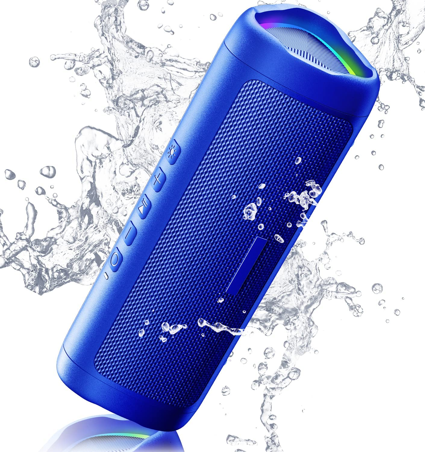 Bluetooth Speaker, 20W HD Sound, Portable Wireless, IPX5 Waterproof, up to 24H Playtime, TWS Pairing, for Home/Party/Outdoor/Camping/Beach Essentials, Electronic Gadgets, Birthday Gift (Blue)