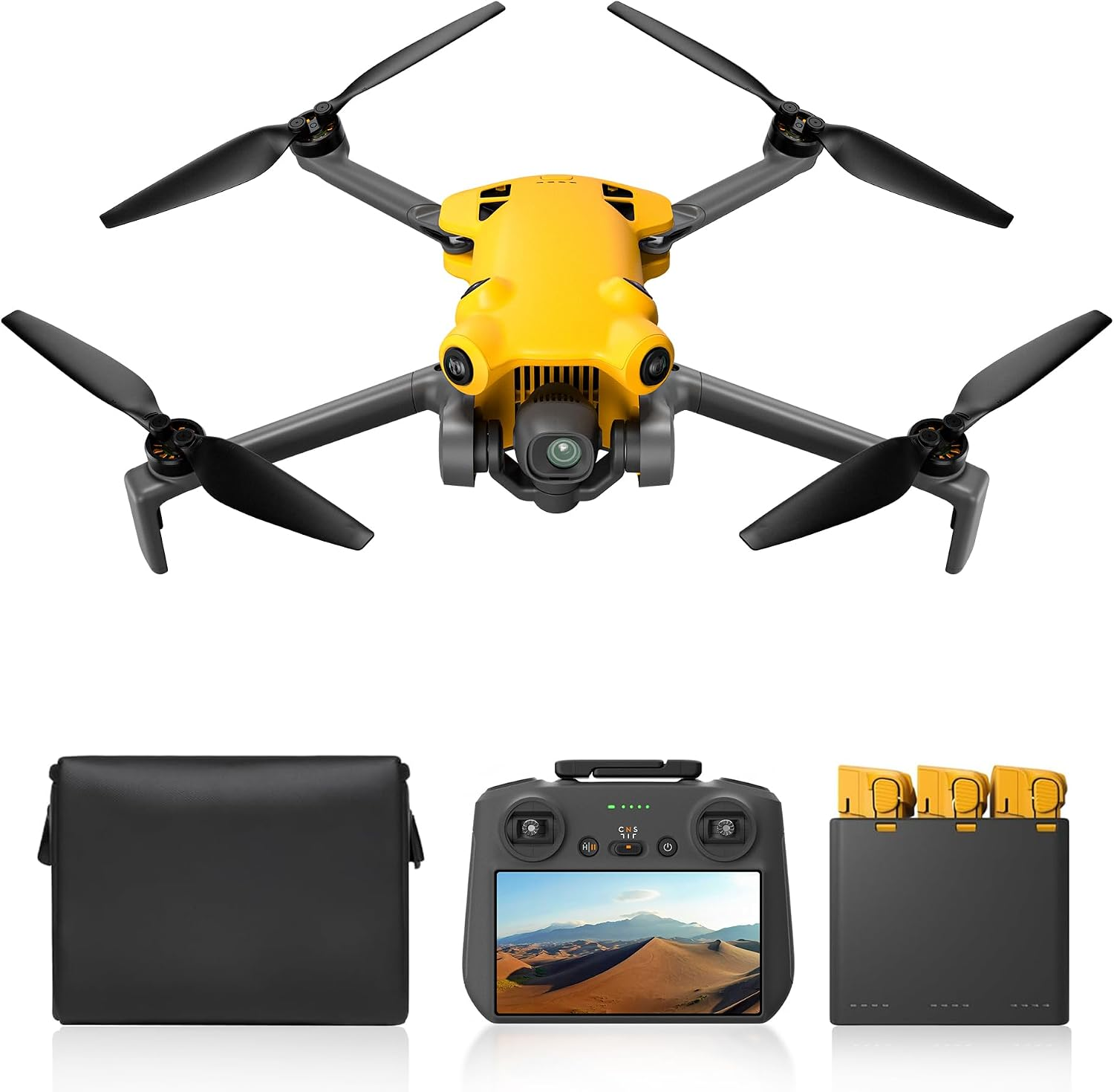 X1 Drone with Camera Combo with Screen Controller, 4K/60Fps Video, 8K Photo, 360° Obstacle Avoidance, under 249G, 9.32-Mi Transmission, AI Night Shot, 96-Min Flight Time with 3 Batteries